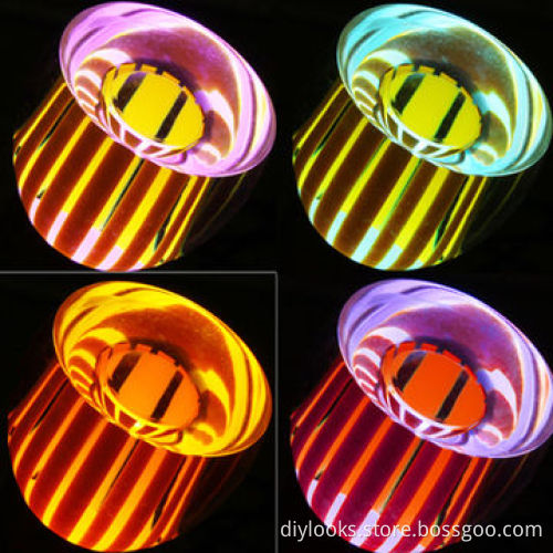 E27 3W Crystal Glass Umbrella RGB LED Light Bulb with Remote Controller